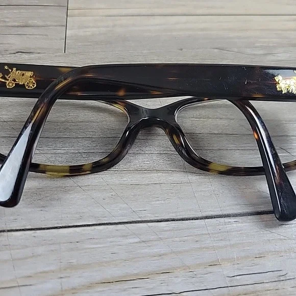 Coach HC 6078 5120 Dark Tortoise Eyeglass FRAMES ONLY 52-16-135 Full Rim - Picture 10 of 12